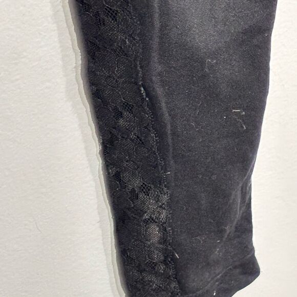 Say what? | Women’s Lace Side Accents Black Leggings Size - Picture 4 of 11